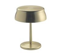 Zafferano, Sister Light Wi-Fi Mini Lamp, Cordless Rechargeable Table Lamp with Remote Control, for Indoor and Outdoor Use, Dimmer, 2200-4000 K, Height 17 cm, Gold Colour