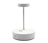 Zafferano, Swap Mini Lamp, Rechargeable Cordless Table Lamp with Touch Controls, Suitable for Interior and Outdoor, Dimmer, 2700 K, Height 14.8 cm, White Colour