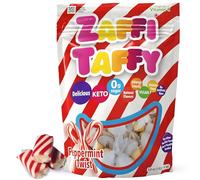 Zaffi Taffy Peppermint Twist - Enjoy the Seasonal Peppermint Twist Flavor with Zaffi Taffy, 5 oz Bag