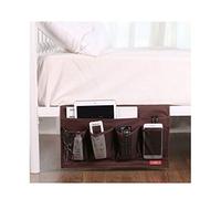 Zafit Bedside Storage Organizer - 6 Pocket Table Caddy for Remotes, Phone, Glasses (Coffee)
