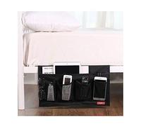 Zafit Bedside Storage Organizer - 6 Pockets, Table Cabinet Caddy for Remotes, Phone, Glasses (Black)