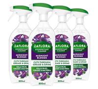 Zaflora Antibacterial Multipurpose Disinfectant Cleaner Midnight Blooms 800ml Trigger Spray Kills 99.9% Viruses & Bacteria All Purpose Surface Cleaner Long Lasting 24hr Fragrance Pack of 4