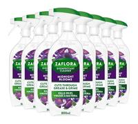 Zaflora Midnight Blooms Multipurpose Disinfectant Cleaner 800ml Trigger Spray Kills 99.9% Viruses & Bacteria All Purpose Antibacterial Surface Cleaner Long Lasting 24hr Fragrance Pack of 8