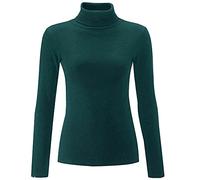ZAFS Womens Tops For Women UK Plus Size Tops Ladies Jumpers For Women UK Knitting Patterns Womens Long Sleeve Tops Turtle Neck Tops For Women Going Out Tops Teal 12-14
