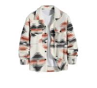 ZAFUL Men's Solid Color Flap Pocket Single Breasted Woolen Blend Coat Turn Down Collar Long Sleeve Jacket, 3-white, S