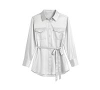 Zafur official Women's Barron Blouse in Snow White | Size: Medium Zafur official White M