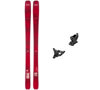 Zag - Pack Touring skis Ubac 89 - 183 + Speed Turn Black Silver - Touring skis