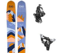 Zag - Pack Touring skis Slap 104 Lite - 176 + 11.0 Tp 110mm Black Anthracite - Touring skis
