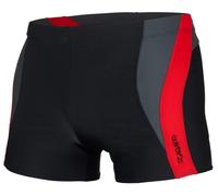 Zagano Adam Lipski - Extremely durable men's swimming trunks, tight-fitting, swimming shorts with high Lycra content, comfortable swimming trunks, classic to modern motifs, S - 3XL. - Black - Large