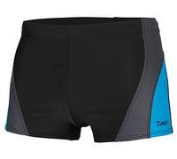 Zagano Adam Lipski - Extremely durable men's swimming trunks, tight-fitting, swimming shorts with high Lycra content, classic to modern motifs, S - 3XL - Black - XXX-Large