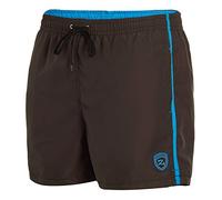 Zagano Milan Men's Swimming Trunks with Side Pockets & Back Pocket, Fashionable Men's Shorts Swimming Leisure Water Sports, Comfortable Swimming Shorts in Many Colours, Sizes S - 6XL, dark grey, 6XL