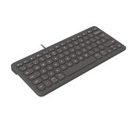 ZAGG Connect 12-Inch Type-C Compact Wired Keyboard, Optimized Typing Experience, Compatible with Windows, macOS, iOS, ChromeOS & Android (Charcoal)