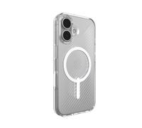 ZAGG Luxe Snap Graphene-Reinforced Case for iPhone 16 [6.1-Inch], MagSafe Compatible, Slim and Comfortable Design, Shockproof Phone Back Cover (Transparent)