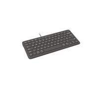 ZAGG Connect 12-Inch Type-C Compact Wired Keyboard, Optimized Typing Experience, Compatible with Windows, macOS, iOS, ChromeOS & Android (Charcoal)