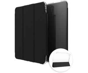 ZAGG Crystal Palace Folio Graphene-Reinforced Case with Stand Function for iPad Air 11 [2024] [11-Inch], Anti-Yellowing, Pencil Storage, Shockproof Folio Cover (Transparent)