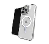 ZAGG Crystal Palace Snap Graphene-Reinforced Case for iPhone 15 Pro [6.1-Inch], MagSafe Compatible, Anti-Yellowing, Shockproof Phone Back Cover (Transparent)