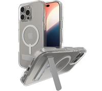 ZAGG Crystal Palace Snap KS Graphene-Reinforced Case with Built-In Kickstand for iPhone 16 Pro Max [6.9-Inch], MagSafe Compatible, Anti-Yellowing, Shockproof Phone Back Cover (Transparent)