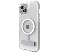 ZAGG Crystal Palace Snap KS Graphene-Reinforced Case with Kickstand for iPhone 14 Plus and iPhone 15 Plus [6.7-Inch], MagSafe Compatible, Anti-Yellowing, Shockproof Phone Back Cover (Transparent)