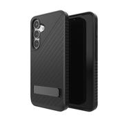 ZAGG Denali KS Graphene-Reinforced Case with Kickstand for Samsung Galaxy S25 [6.2-Inch], Dual Layer Protective Design, Secure Grip, Heat Dissipation, Shockproof Phone Back Cover (Black)