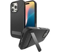 ZAGG Denali Snap Case with Kickstand for iPhone 16 Pro, 16ft Drop Protection, MagSafe, Wireless Charging, Graphene Reinforcement, Dual Layer, Recycled Material, Black