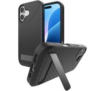 ZAGG Denali Snap with Kickstand Case for iPhone 16-16ft Drop Protection, MagSafe & Wireless Charging Compatible, Graphene Reinforced, Dual Layer Protection, Recycled Materials, Black