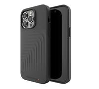 ZAGG Gear 4 Brooklyn Snap D30 Protective Case Compatible with iPhone 14 Max, Slim, Shockproof, Wireless Charging, MagSafe, Vegan Leather, (Black)
