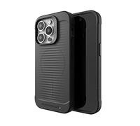 ZAGG Gear 4 Havana Snap D30 Protective Case Compatible with iPhone 14 Pro, Slim, Shockproof, Wireless Charging, (Black)