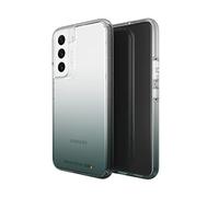 ZAGG Gear 4 Milan D30 Protective Case for Samsung Galaxy S22, Slim, Shockproof, Wireless Charging, (Clear/Green)