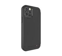 ZAGG Gear 4 Wembley Flip Folio D30 Protective Case for iPhone 12 / Pro, Slim, Shockproof, Wireless Charging, (Black)