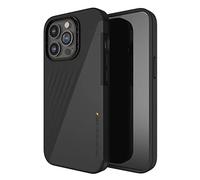 ZAGG Gear4 Brooklyn Snap D30 Protective Case for iPhone 13 Pro Max, Vegan Leather, Slim, Shockproof, Wireless Charging, MagSafe, (Black)