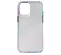 ZAGG Gear4 Crystal Palace D3O Protective Case Compatible with iPhone 12 Pro Max, Slim, Durable, Wireless Charging, Shockproof, (Iridescent Clear)