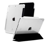 Zagg Gear4 Crystal Palace Folio for 10.2-inch iPad (Gen 7, 8 & 9) - Clear Case with D3O Crystalex, Foldable Stand, 6.5 ft Drop Protection