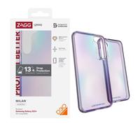 ZAGG Gear4 Milan D30 Protective Case for Samsung Galaxy S23,+, 6.6in, Sleek, Slim, Shockproof, Scratch-Resistant, Solid Grip, Wireless Charging, (Aurora Transparent)