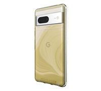 ZAGG Gear4 Milan Google Pixel 7 Phone Case (Yellow Swirl), D30 Drop Protection up to 13ft / 4m, Wrks with Wireless Charging Systems, Lightweight and Transparent