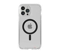 ZAGG Gear4 Santa Cruz D30 Protective Case for iPhone 13 Pro Max, Slim, Shockproof, Wireless Charging, MagSafe, (Clear/Black)