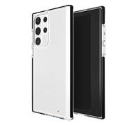 ZAGG Gear4 Santa Cruz D30 Protective Case for Samsung Galaxy S22 Ultra, Slim, Shockproof, Wireless Charging, MagSafe, (Clear/Black)