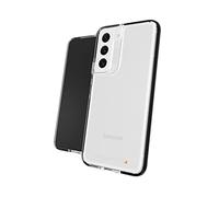 ZAGG Gear4 Santa Cruz Protective Case for Samsung Galaxy S22+, Slim, Shockproof, Wireless Charging, MagSafe, (Clear/Black)