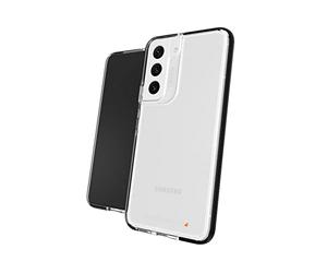 ZAGG Gear4 Santa Cruz Protective Case for Samsung Galaxy S22+, Slim, Shockproof, Wireless Charging, MagSafe, (Clear/Black)