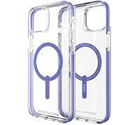 ZAGG Gear4 Santa Cruz Snap D30 Protective Case Compatible with iPhone 14 Max, Slim, Shockproof, Wireless Charging, MagSafe Compatible, (Periwinkle)