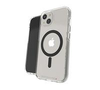 ZAGG Gear4 Santa Cruz Snap D30 Protective Case for iPhone 13, Slim, Shockproof, Wireless Charging, MagSafe, (Clear/Black)