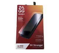 ZAGG InvisibleShield Glass Elite Tempered Glass Screen Protector for iPhone 15 [6.1-Inch], Case-Friendly, Smudge & Scratch-Resistant, Shockproof, Reinforced Edges, Easy Application (Transparent)