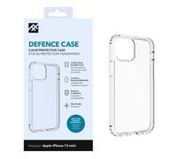 ZAGG iFrogz Defence Protective Case Compatible with iPhone 13 Mini, Durable, Snap On, Smudge Resistant, Slim, Recycled, Clear