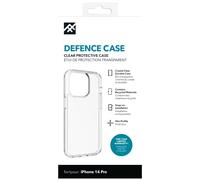 ZAGG iFrogz Defence Protective Case Compatible with iPhone 14 Pro, Durable, Snap On, Smudge Resistant, Slim, Recycled, Clear