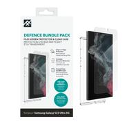 ZAGG iFrogz Defence Protective Case Compatible with Samsung Galaxy S22 Ultra, Bonus Screen Protector, Durable, Snap On, Smudge Resistant, Slim, Recycled, Clear