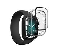 ZAGG Invisbleshield Glass Fusion 360 - Engineered Hybrid Glass - Screen Protector - Made for Apple Watch Series 7, (41mm) - Black Border