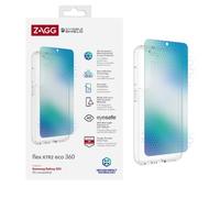 ZAGG InvisibleShield Flex XTR2 ECO 360 Screen Protector Compatible for Samsung Galaxy S23, Shockproof, Strong, Anti-Dust Install, Anti-Reflective, Blue Light Eyesafe, 5G, Eco-Friendly, Clear