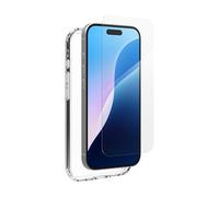 ZAGG InvisibleShield Glass Elite 360 Bundle Tempered Glass Screen Protector and Phone Case for iPhone 16 [6.1-Inch], Smudge & Scratch-Resistant, Shockproof, Easy Application (Transparent)