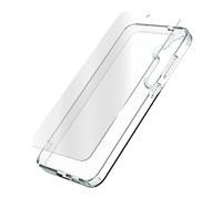 ZAGG InvisibleShield Glass Elite 360 Bundle Tempered Glass Screen Protector and Phone Case for Samsung Galaxy S24 Plus [6.2-Inch], Smudge & Scratch-Resistant, Shockproof (Transparent)