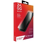 ZAGG InvisibleShield Glass Elite Tempered Glass Screen Protector for iPhone 15 [6.1-Inch], Case-Friendly, Smudge & Scratch-Resistant, Shockproof, Reinforced Edges, Easy Application (Transparent)