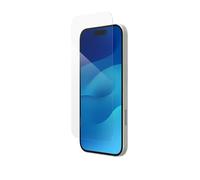 ZAGG InvisibleShield Glass Elite VisionGuard Tempered Glass Screen Protector for iPhone 15 [6.1-Inch], Case-Friendly, Smudge & Scratch-Resistant, Blue Light Filter, Shockproof (Transparent)